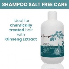 È Pura - Shampoing Soins Sans Sel Ajouté - Traitement Professionnel Lissant sans Sel Ajouté pour Cheveux Traités Chimiquement
