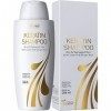 Vitamins Shampooing Kératine Cheveux Secs Abimés - Shampoing Protecteur à Biotine, Collagène, Huile Coco, Castor Oil et Jojob