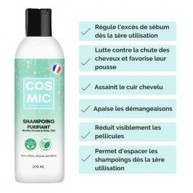 Duo Shampoings Purifiants & Apaisants Anti Chute - Cheveux Gras, Cuir Chevelu Pelliculeux et/ou avec Démangeaisons - Menthe P