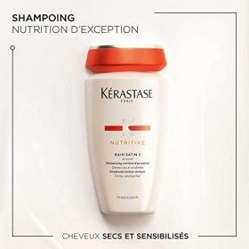 Kérastase, Nutritive, Shampoing Nourrissant, Pour Cheveux Secs à Très Secs, Bain Satin 2, 250 ml