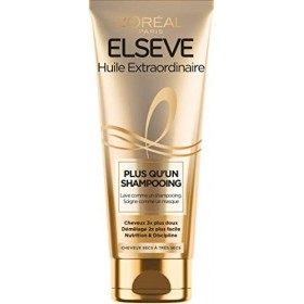 LOréal Paris Elseve Plus Quun Shampooing - Lavage & Soin des Cheveux Secs et Abîmés - Huile Extraordinaire - 200 ml