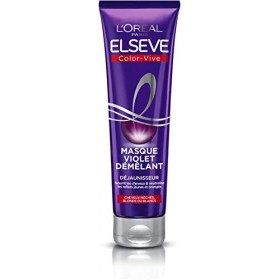 LOréal Paris Elseve Masque Violet Déjaunisseur pour Cheveux Blonds Ou Blancs Color-Vive, 150ml & Elseve Shampooing Violet Dé