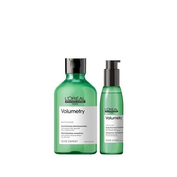 LOréal Professionnel, Shampoing & Brume Volumateurs pour Cheveux Fins, Volumetry, SERIE EXPERT, 300 ml + 125 ml
