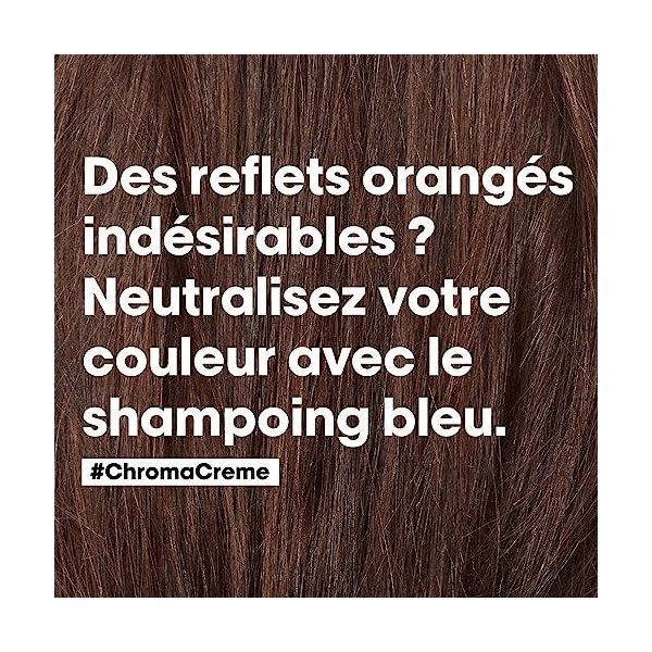 L’Oréal Professionnel | Routines Chroma Crème Bleu x Metal Detox - Neutralisation de Reflets Oranges Pour Cheveux Bruns Abîmé