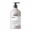 LOréal Professionnel, Shampoing Neutralisant & Raviveur dÉclat pour Cheveux Gris ou Blancs, Silver, SERIE EXPERT, 750 ml