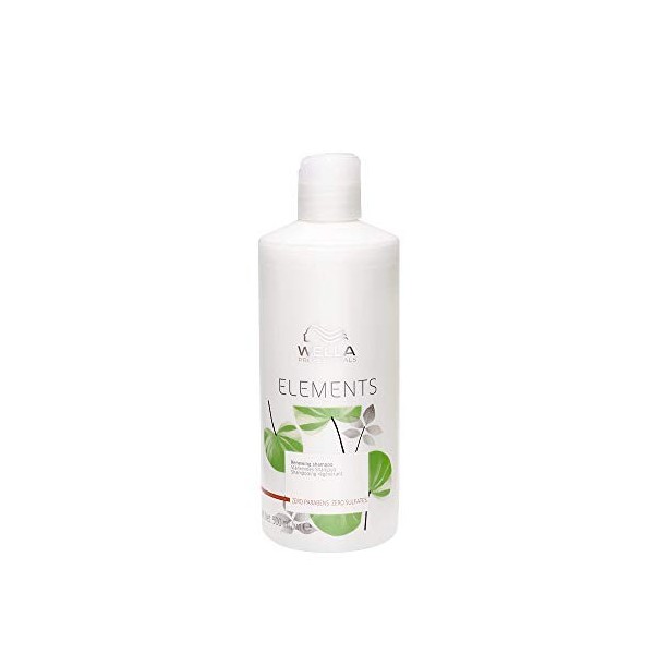 Wella Professionals Elements Shampoing hydratant sans sulfate pour tous types de cheveux 500ml