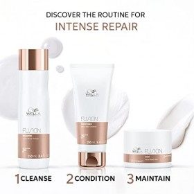 WELLA PROFESSIONAL - FUSION intense Repair Shampoing 1L - Conditionner 1L - Masque 500ml