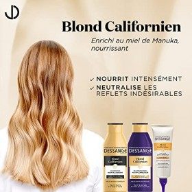 Dessange , Shampooing illuminateur nourrissant à effet éclaircissant progressif, Blond californien, 250 ml