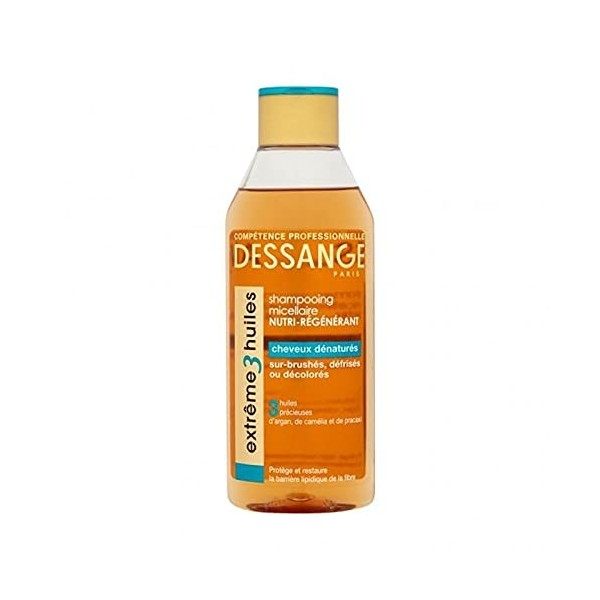 Dessange Paris Compétences Professionnelles Shampooing Micellaire Nutri-Régénérant 250ml lot de 4 