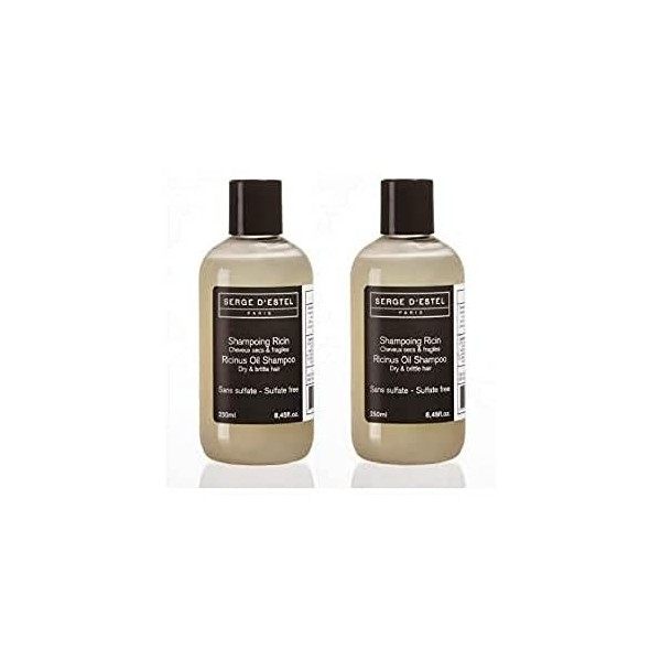 Shampoing Sans Sulfate au Ricin 500ml. Cheveux Très Secs Cheveux Frisés Cheveux Crépus. Shampoing Nourrissant. Shampoing Sans