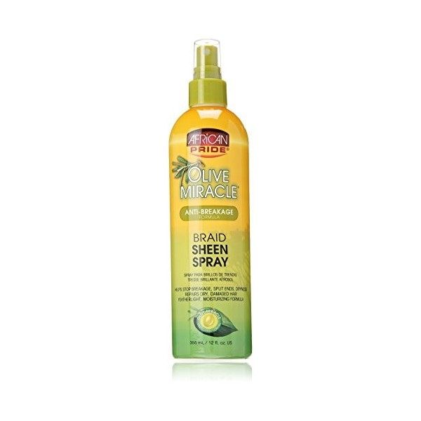 African Pride Olive Miracle Vapo pour les Cheveux 355 ml