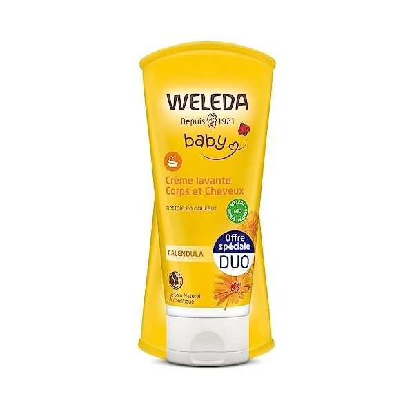 Weleda Duo Crème Lavante Cheveux & Corps Bébé 2x200 ml