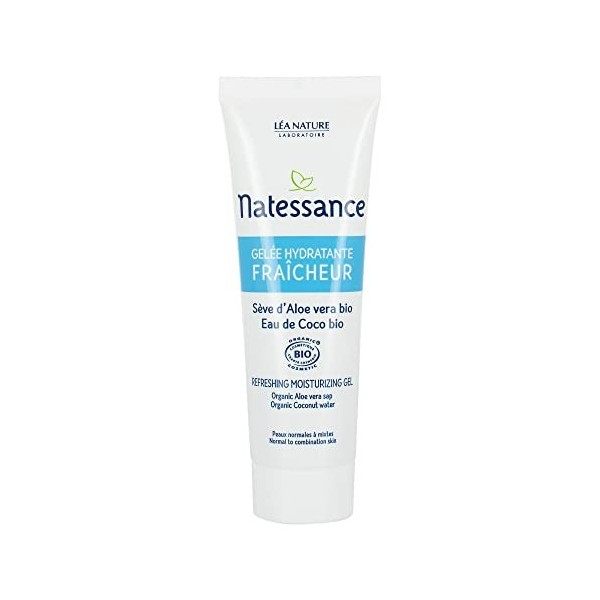 Natessance - Gelée Hydratante Fraîcheur - Sèves de beauté - Certifié Bio Cosmos Organic - Tube de 50 ml