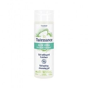 Natessance Aloe Vera Pur Jus Bio Équitable Gel Nettoyant Fraîcheur Bio 200 ml