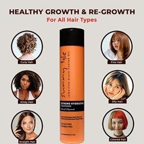 Sunny Isle, Huile de ricin noire extra foncée de Jamaïque, 298 ml pack de 1 . Après-shampooing pour une hydratation et un dé