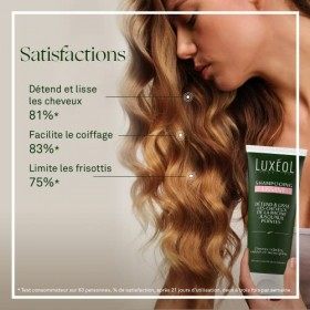 LUXÉOL - Shampooing Lissant - Détend & Lisse Les Cheveux - Facilite Le Coiffage - Soin Cheveux Rebelles, Ondulés & Indiscipli