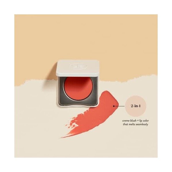 Honest Creme Cheek Blush Plus Lip Color - Coral Peach For Women 0.1 oz Makeup