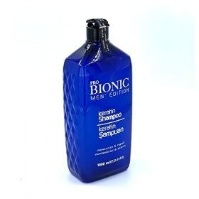 Pro Bionic - Shampoing à la kératine, édition homme, soin de la racine à la pointe, shampooing réparateur hydratant 1000 ml -