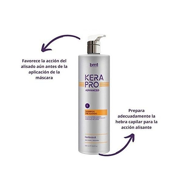 Kativa BMT Kera Pro Advanced Shampooing Pre Alisado 1 - Shampoing pré-lissant 1000 ml