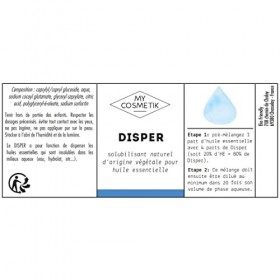 Disper dispersant à huiles Essentielles - 100% Pur et Naturel - MY COSMETIK - 30 ml