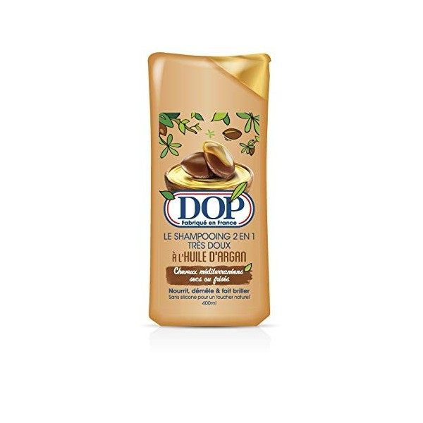 DOP Shampooing 2 en 1 Très Doux à lHuile dArgan, Le Flacon de 400ml