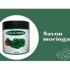 Savon Bio MORINGA-ARBRE DE BEN pour Visage, Corps et Cheveux - Enrichi en beurre de karité et de coco | Nourrissant et répara