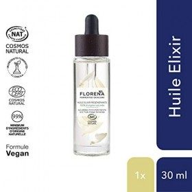 FLORENA Huile Elixir Régénérante Visage 1 x 30 ml , soin visage avec 100% dingrédients d’origine naturelle, soin régénérant