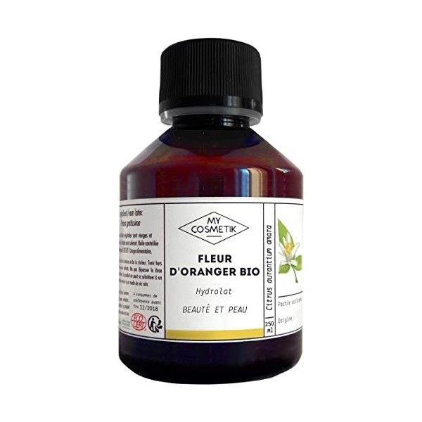 Hydrolat de Fleur dOranger - BIO - Certifié Ecocert Cosmétique Biologique - MY COSMETIK - 50 ml Shampooings