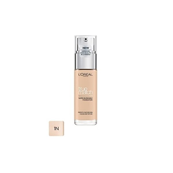 L’Oreal True Match Liquid Foundation 1.N Ivory 30ml