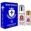 Coffret Soie Royale BIO Cure Soyeuse Sérum 66 ml Soin hydratation Brillance Intense Fleur de Lys BIO Shampoing 125 ml BIO Rég