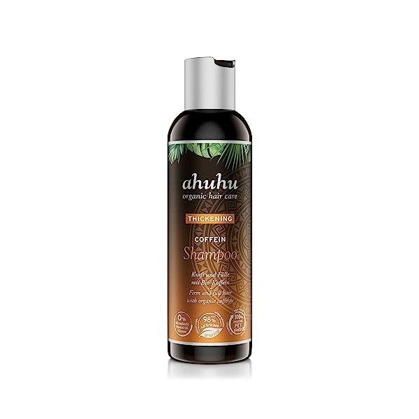 ahuhu REBUILD Shampoing kératine 200 ml – Shampoing à la phytokératine végétale, grenade et amarante, restructure les cheve