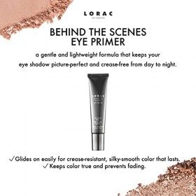 Lorac, Behind the Scenes Eye Primer, Formule Légère, Base à Paupières pour un Maquillage Professionnel, Pour Tous Types de Pe