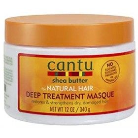 Cantu Shampoing crème sans sulfate au beurre de karité, Soin réparateur sans rinçage et Masque revitalisant en profondeur Lo