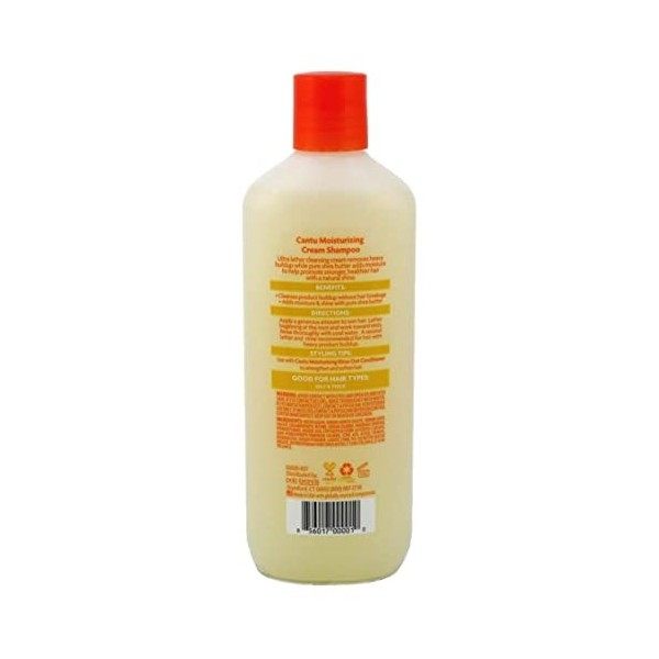 Cantu Lot de 2 shampoings crème hydratante au beurre de karité 399 ml