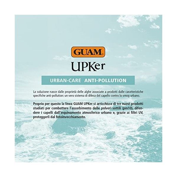 Shampooing Purifiant Intensif Sans Sulfate GUAM Upker Urban-Care - Protection contre le Soleil et les Polluants - Idéal pour 