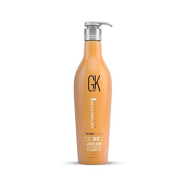 GK HAIR Global Keratin Colored Shampoo 22 Fl Oz/650ml - Nettoyage en profondeur, hydratation, protection contre la chaleur 