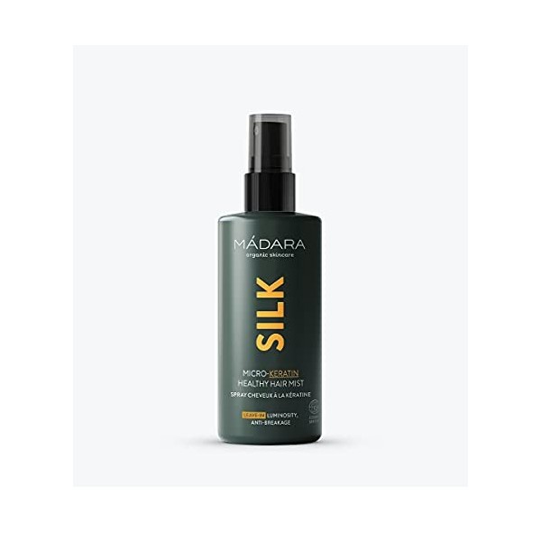 MÁDARA Organic Skincare | SILK Micro-Keratin Healthy Hair Mist - 90ml, Reduces hair breakage, Repairs fiber damage, Smoothes 