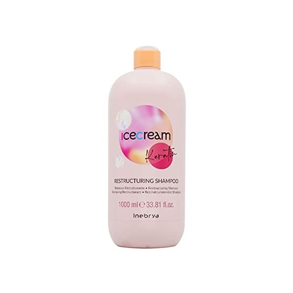 Inebrya Ice Cream Keratin Restructuring Shampoo - Shampoo Ristrutturante 1000ml