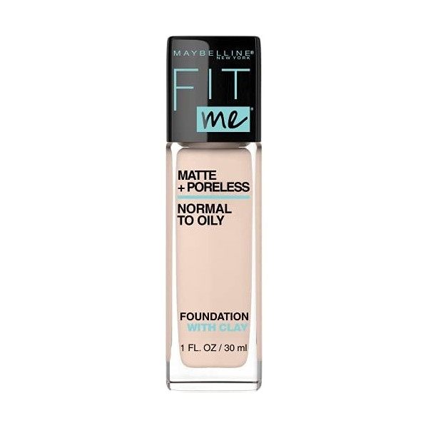 MAYBELLINE - Fit Me Matte + Poreless Foundation 112 Natural Ivory - 1 fl. oz. 30 ml 