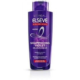 LOréal Paris Elsève Color-Vive Shampooing Violet Déjaunisseur 200 ml - Lot de 4
