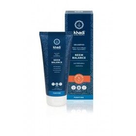 khadi NEEM BALANCE Shampooing Élixir Ayurvédique, apaise les cuirs chevelus irrités et squameux, 100% naturel, vegan et sans 