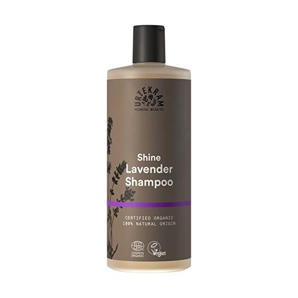Urtekram Shampooing à la lavande avec probiotiques pour cheveux normaux et secs - végan et ingrédients 100% naturels 500 ml 