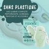 Foamie Shampoing solide bio pour cheveux saints et manquent déclat à lAloe Vera qui donne hydratation • 100% sans plastique