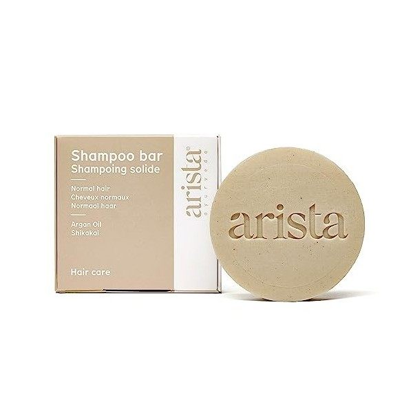 Arista Shampoing Solide Cheveux Normaux | Shampoing Solide Shikakai & Huile dArgan | Shampoing Sans Sulfate Sans Silicone Sa