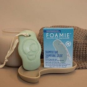 Foamie Shampoing solide pour cheveux gras antipelliculaire - Shampoing sans sulfate solide vegan - Shampoing solide antipelli