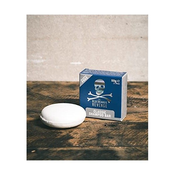 The Bluebeards Revenge, Classic Solid Shampoo Bar For Men’s Hair, No Plastic Waste And Vegan Friendly, 50g