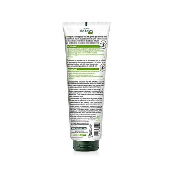 Nat&Nove Bio Shampooing Réparateur Certifié bio 1 ml