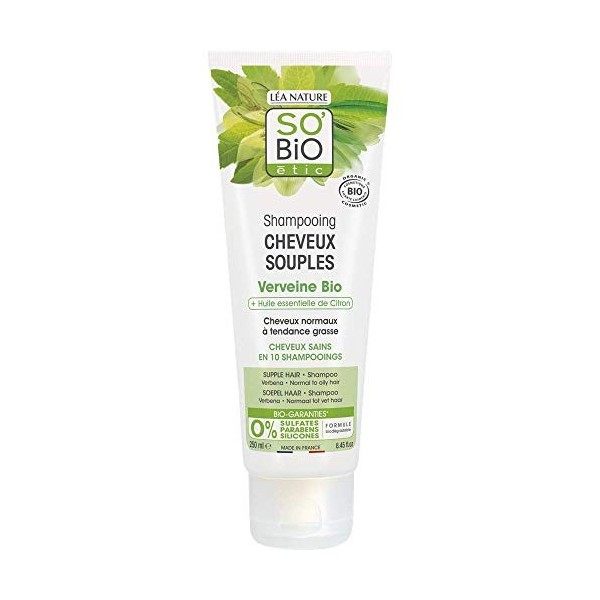 Sobio Etic Shampooing cheveux purifiés verveine bio - Le tube de 250 ml