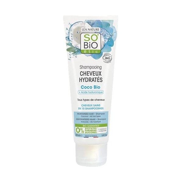 Sobio Etic Shampooing cheveux hydratés coco - Le tube de 250 ml