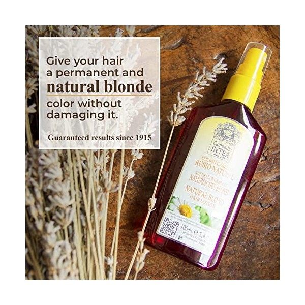 Camomila Intea premium - Spray éclaircissant pour cheveux blonds naturels - Extrait naturel de camomille biologique - 100 ML